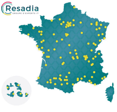 ECS Eresadia - Carte agences France